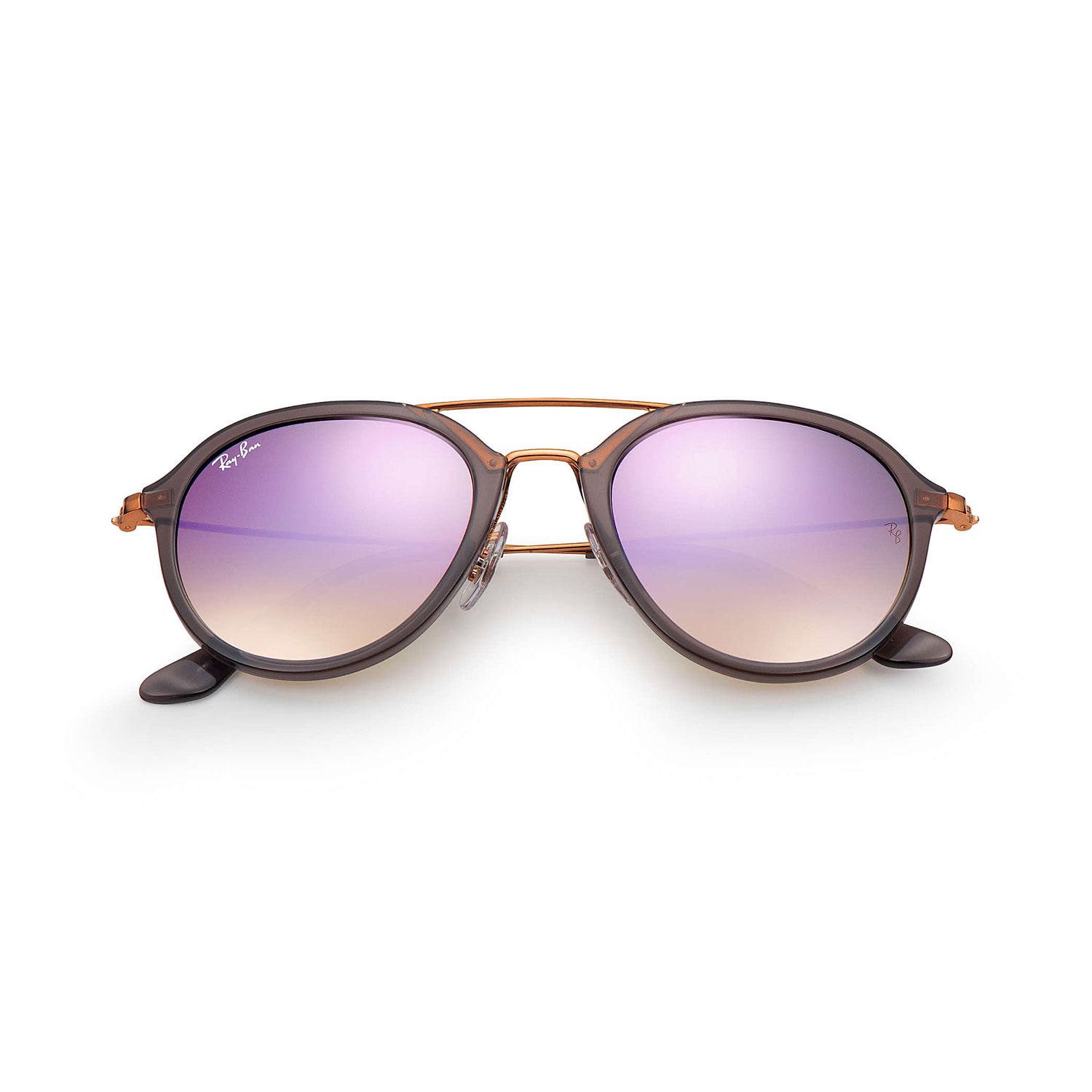 Product gallery image number 3 for product RB4253 - Grey/ Bronze Copper Frame - Lilac Gradient Flash Lens