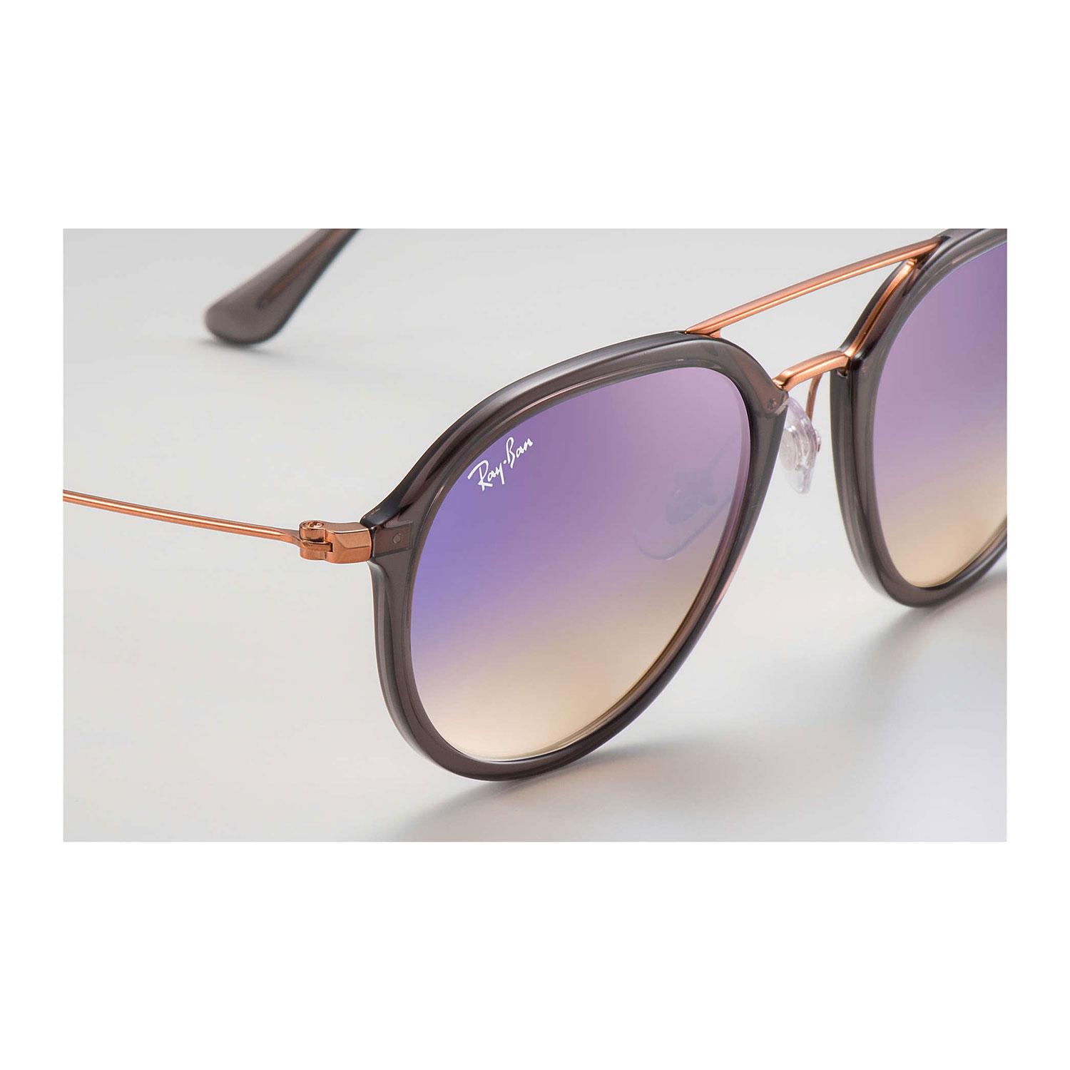 Product gallery image number 2 for product RB4253 - Grey/ Bronze Copper Frame - Lilac Gradient Flash Lens