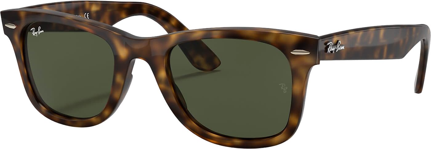 Product image for Wayfarer Ease Sunglasses - Polished Light Havana - G-15 Green Lens - Unisex