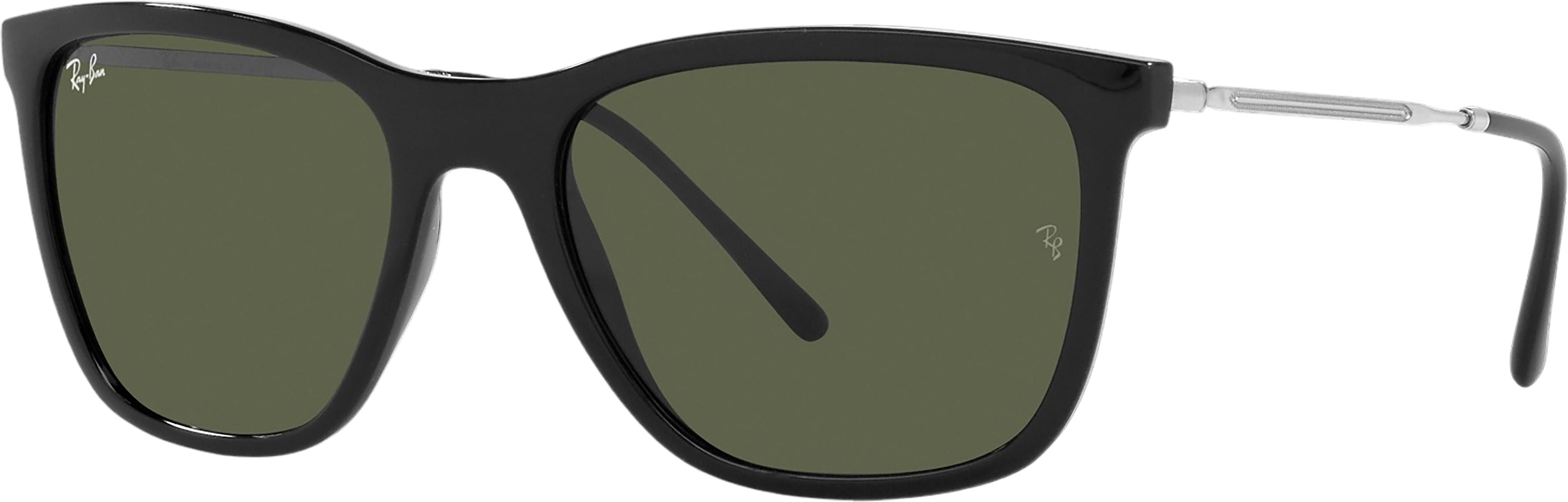 Product image for RB4344 Sunglasses - Black - Green Lens - Unisex