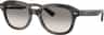 Colour: Striped Grey - Clear Gradient Grey
