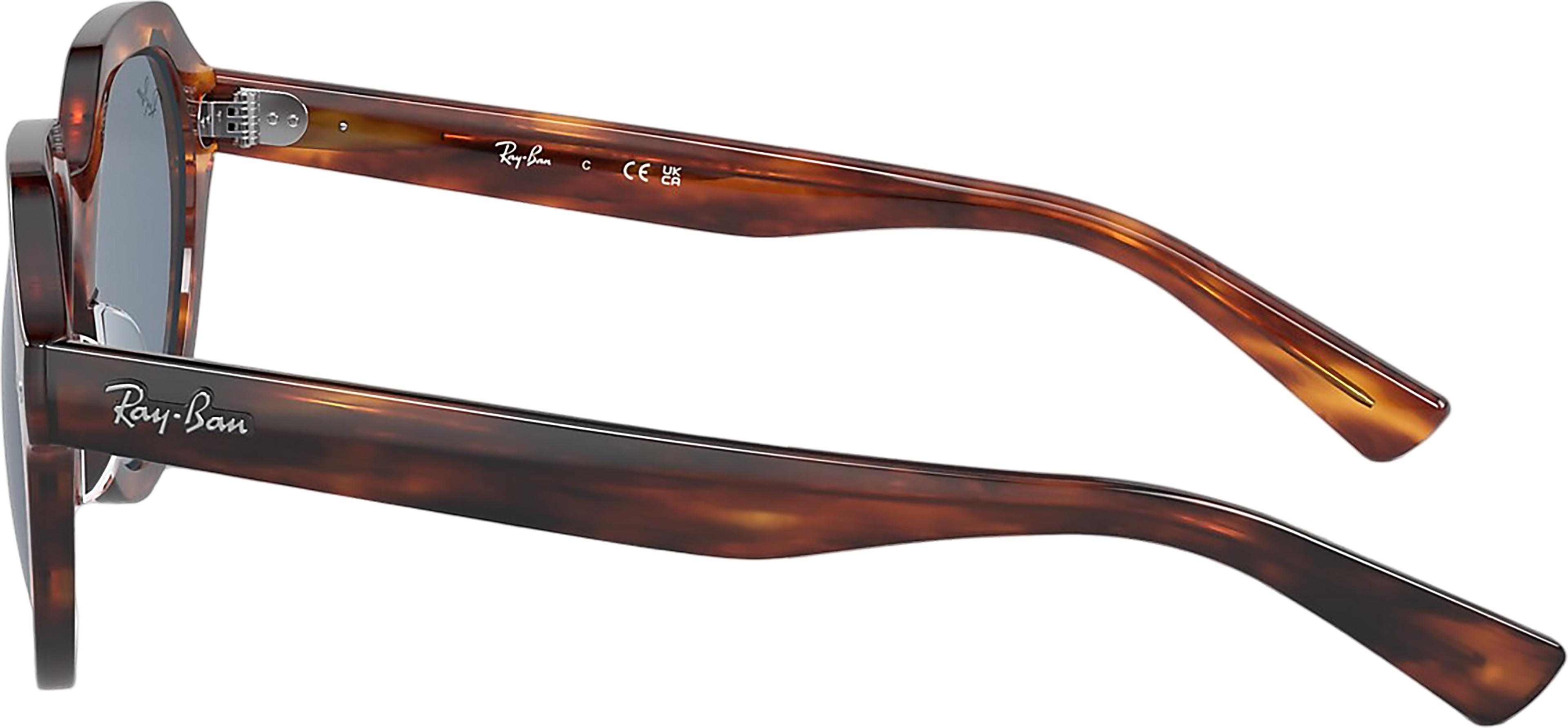 Product gallery image number 4 for product RB4399 Gina Sunglasses - Polished Striped Havana - Blue Lens - Unisex