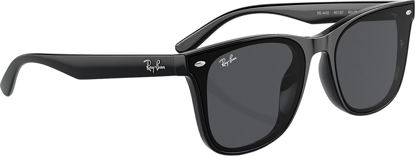 Product gallery image number 4 for product Lunettes de soleil RB4420 - Polished Black - Verres Blue - Unisexe