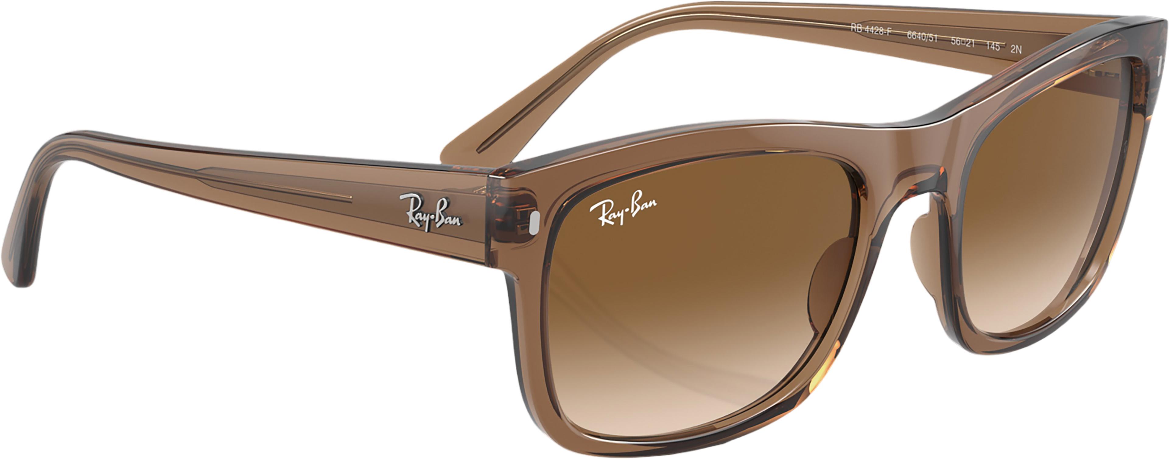 Product gallery image number 6 for product RB4428 Sunglasses - Polished Transparent Light Brown - Clear/Brown Lens - Unisex