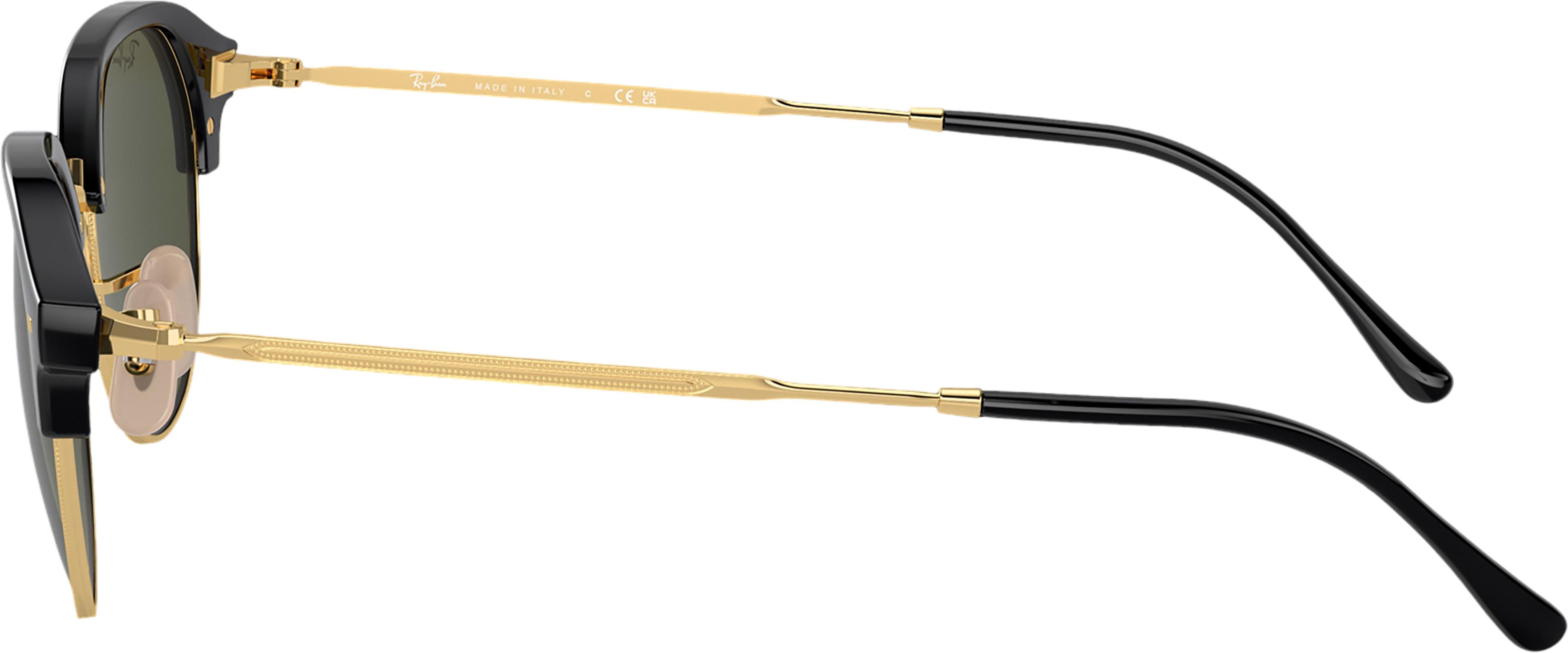 Product gallery image number 4 for product RB4429 Sunglasses - Polished Black On Gold - Green Lens - Unisex