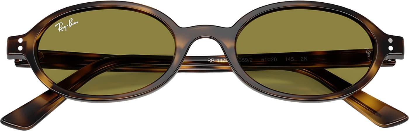 Product gallery image number 4 for product RB4472 Khal Bio-Based Sunglasses - Polished Havana - Green Lens - Unisex