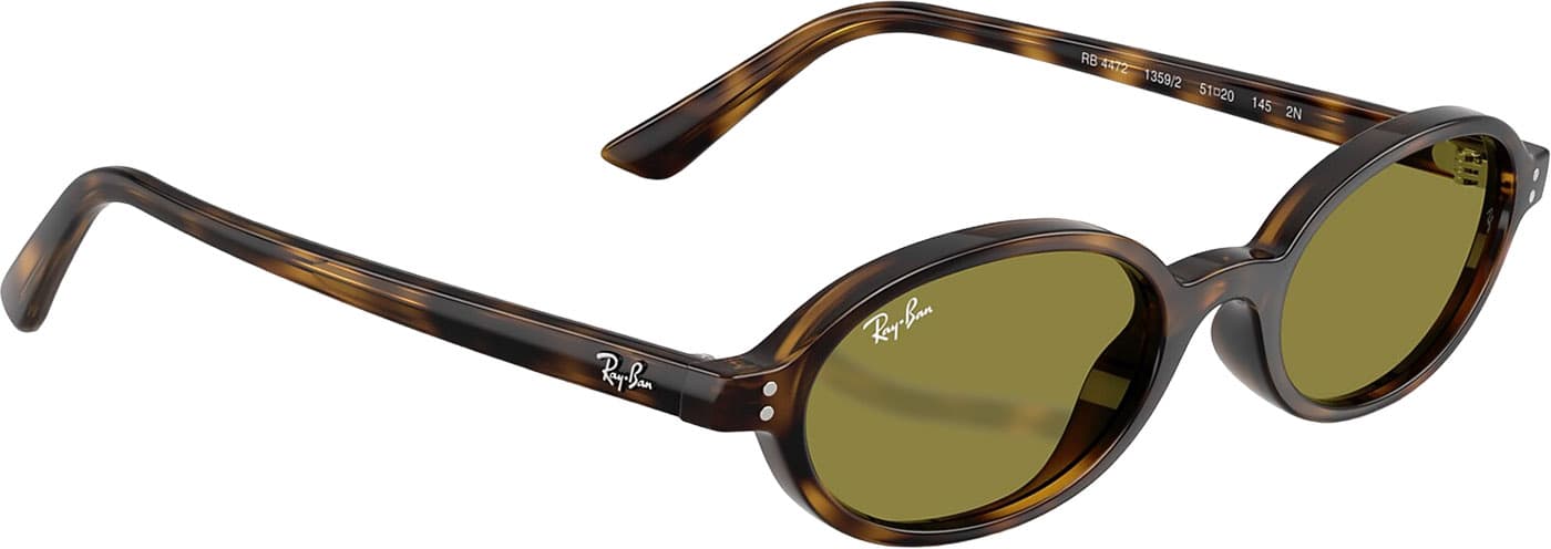 Product gallery image number 6 for product RB4472 Khal Bio-Based Sunglasses - Polished Havana - Green Lens - Unisex