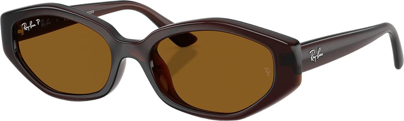 Product image for RB4473D Sunglasses - Polished Dark Brown - Dark Brown Polarized Lens - Unisex