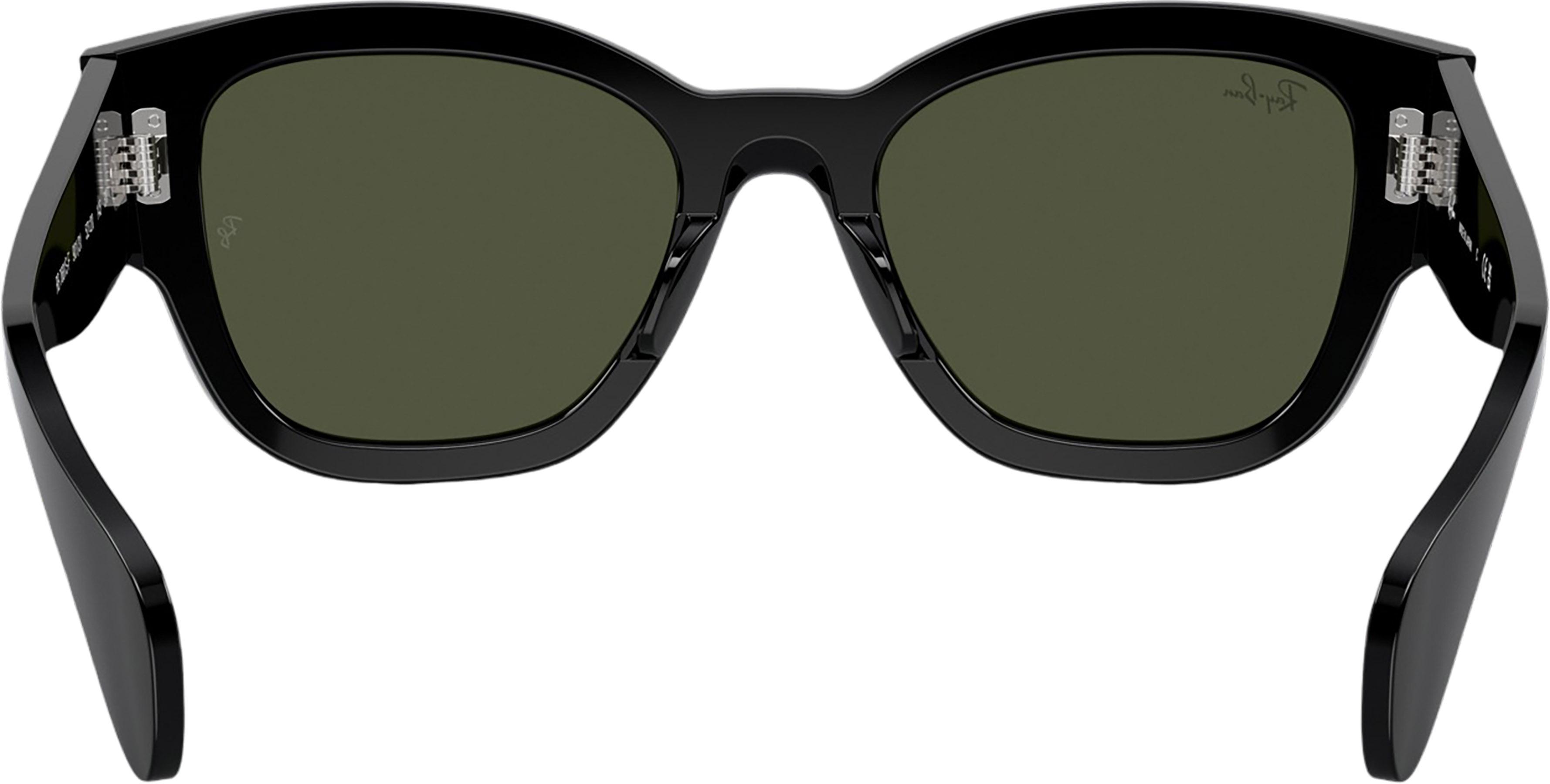 Product image for Jorge Sunglasses - Polished Black - Green Lens