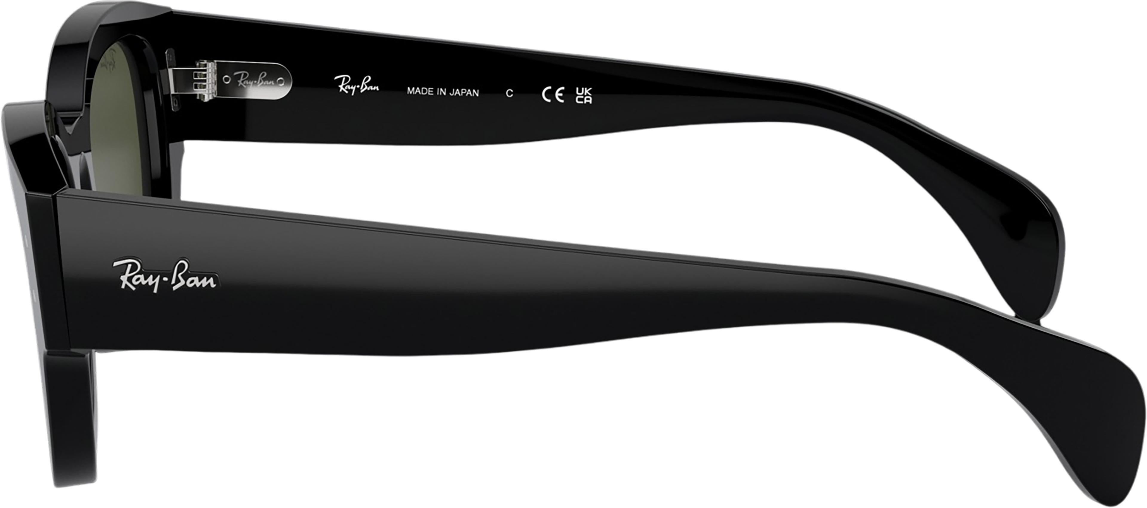 Product gallery image number 3 for product Jorge Sunglasses - Polished Black - Green Lens