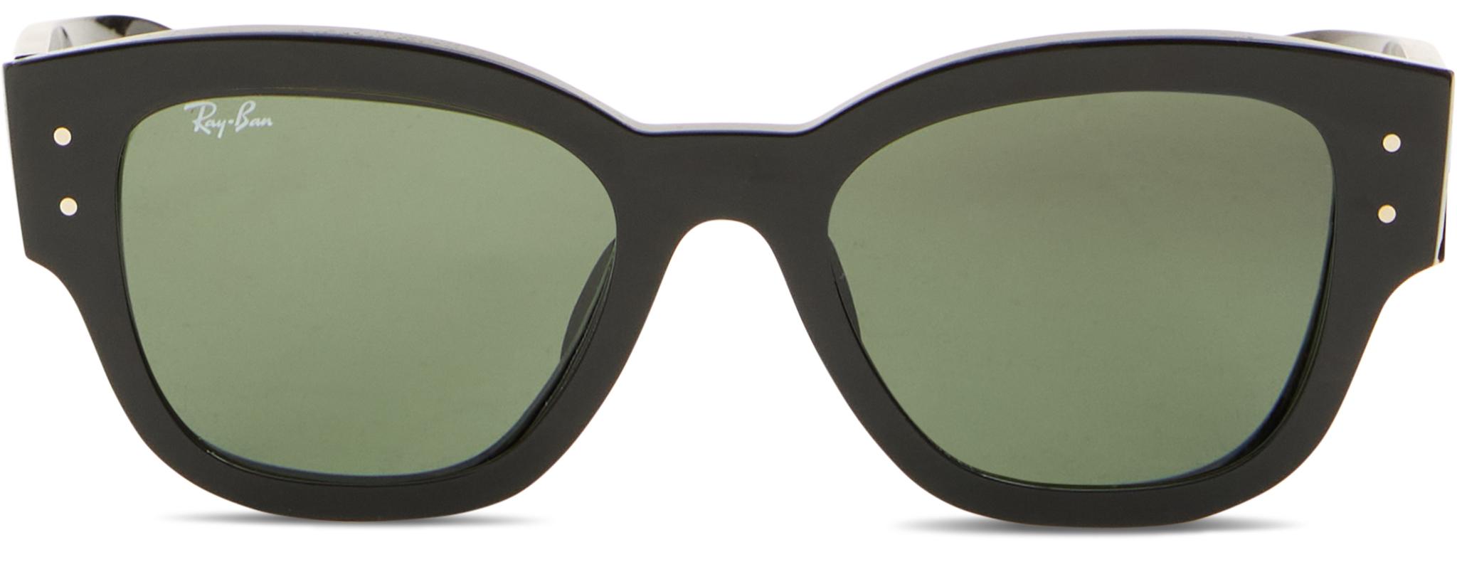 Image de produit pour Lunettes de soleil Jorge - Noir poli - Lentilles vertes