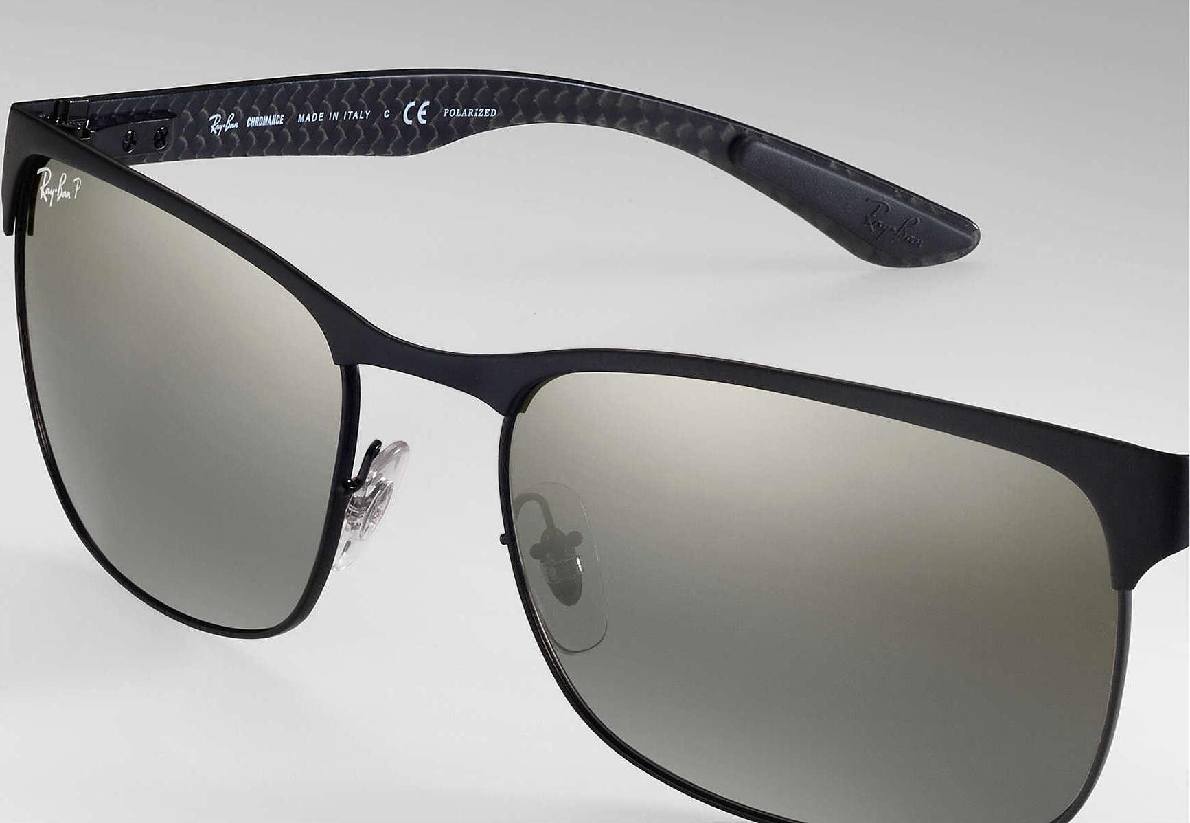 Product gallery image number 2 for product RB8319CH - Black - Polarized Silver Mirror Chromance