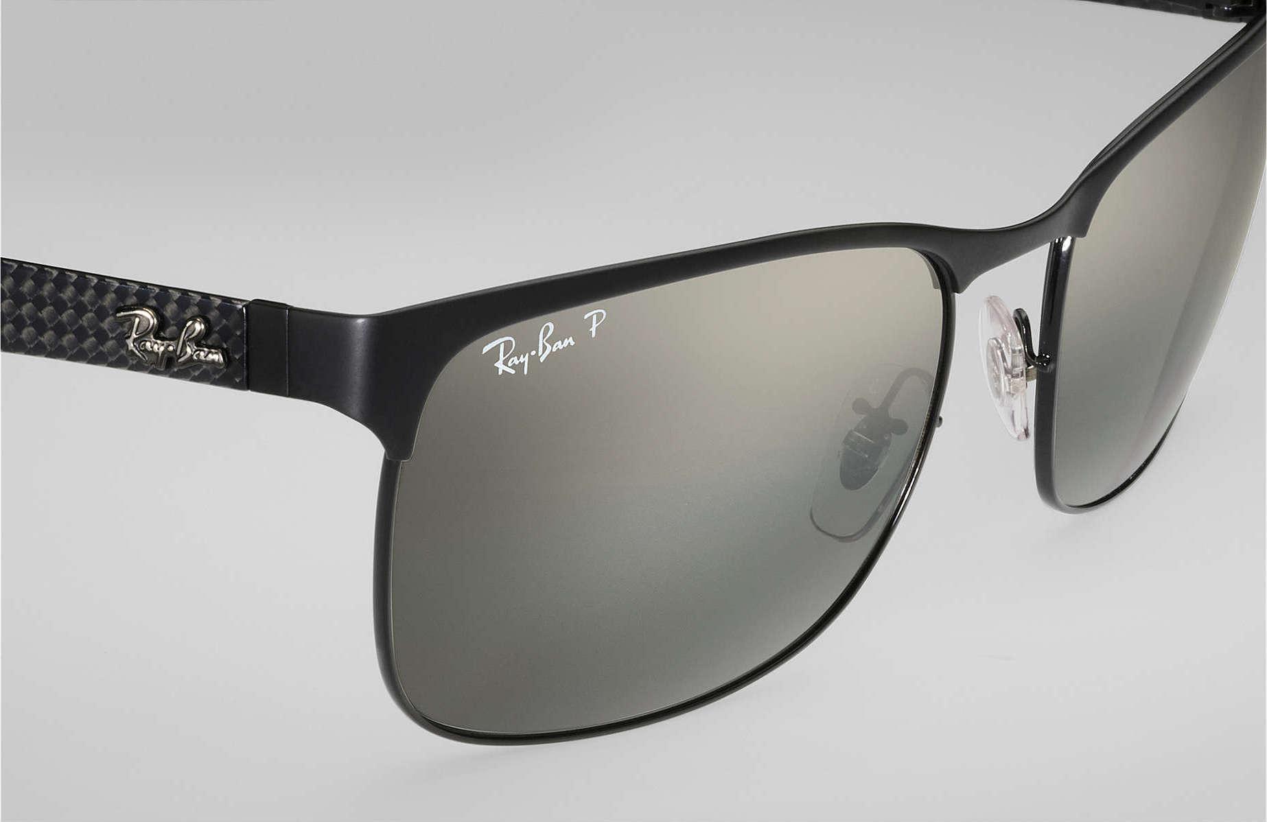 Product gallery image number 4 for product RB8319CH - Black - Polarized Silver Mirror Chromance