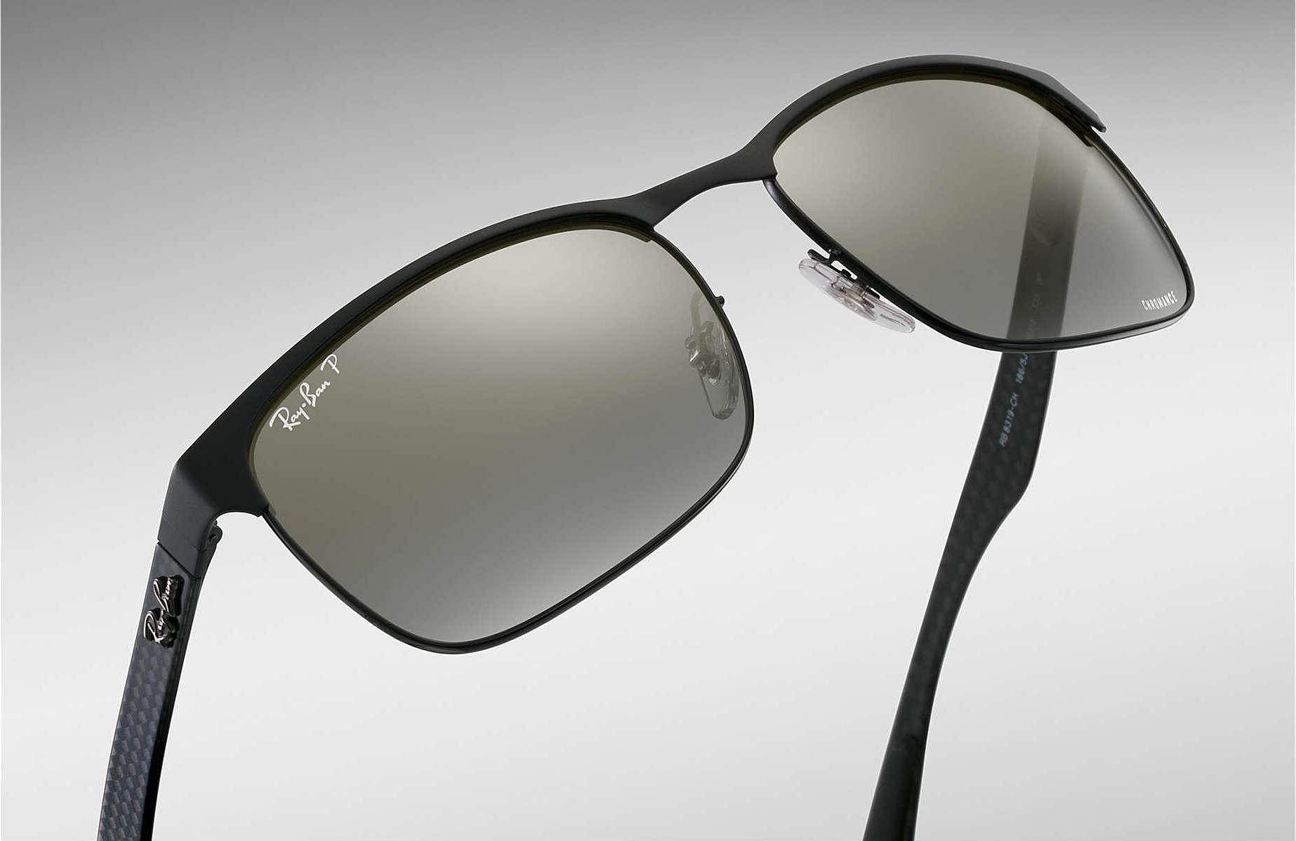 Product gallery image number 5 for product RB8319CH - Black - Polarized Silver Mirror Chromance