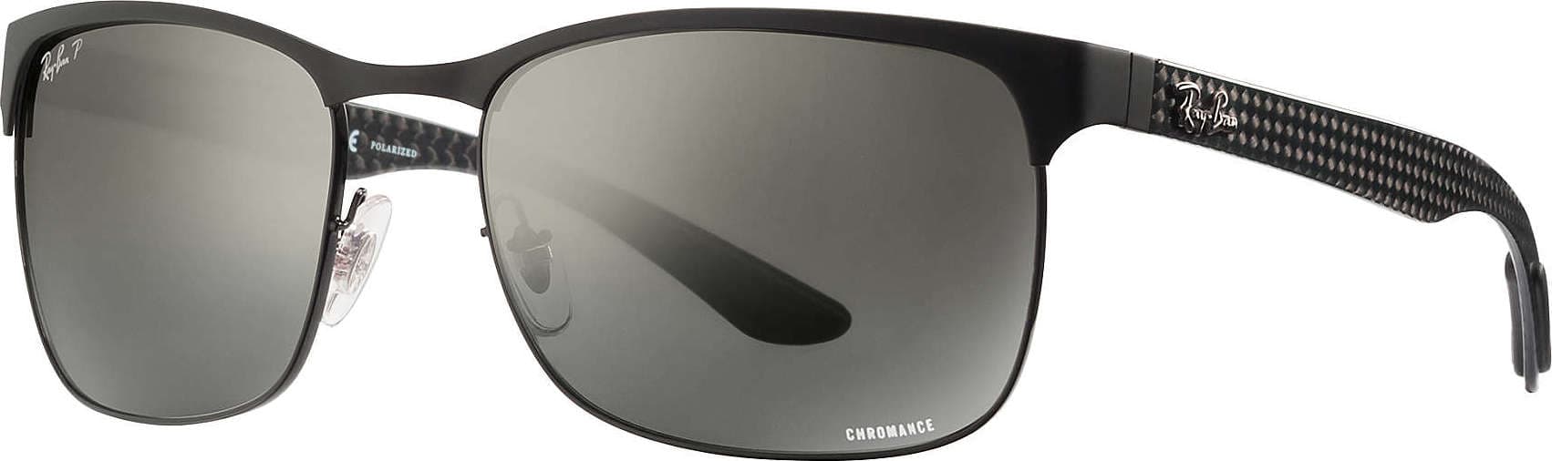 Product image for RB8319CH - Black - Polarized Silver Mirror Chromance