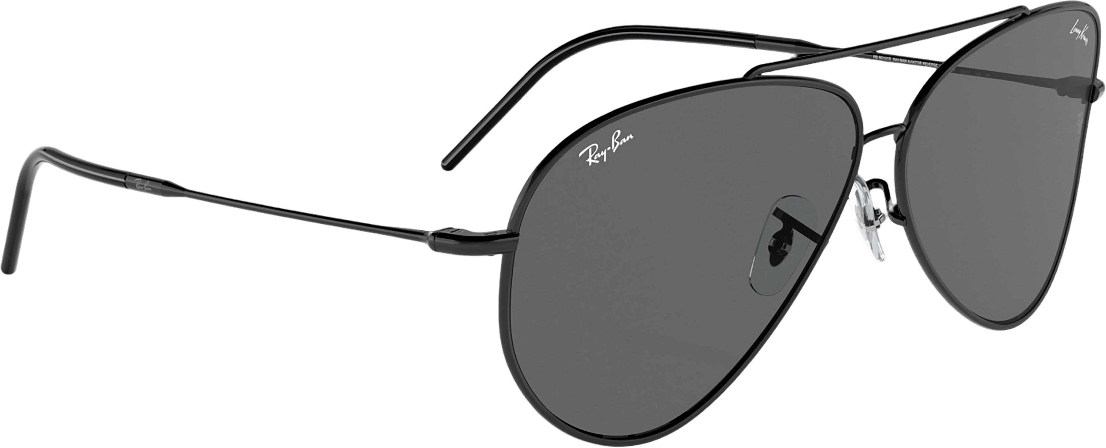 Numéro de l'image de la galerie de produits 5 pour le produit Lunettes de soleil Lenny Kravitz x Aviator Reverse - Polished Black - Verres Dark Grey - Unisexe