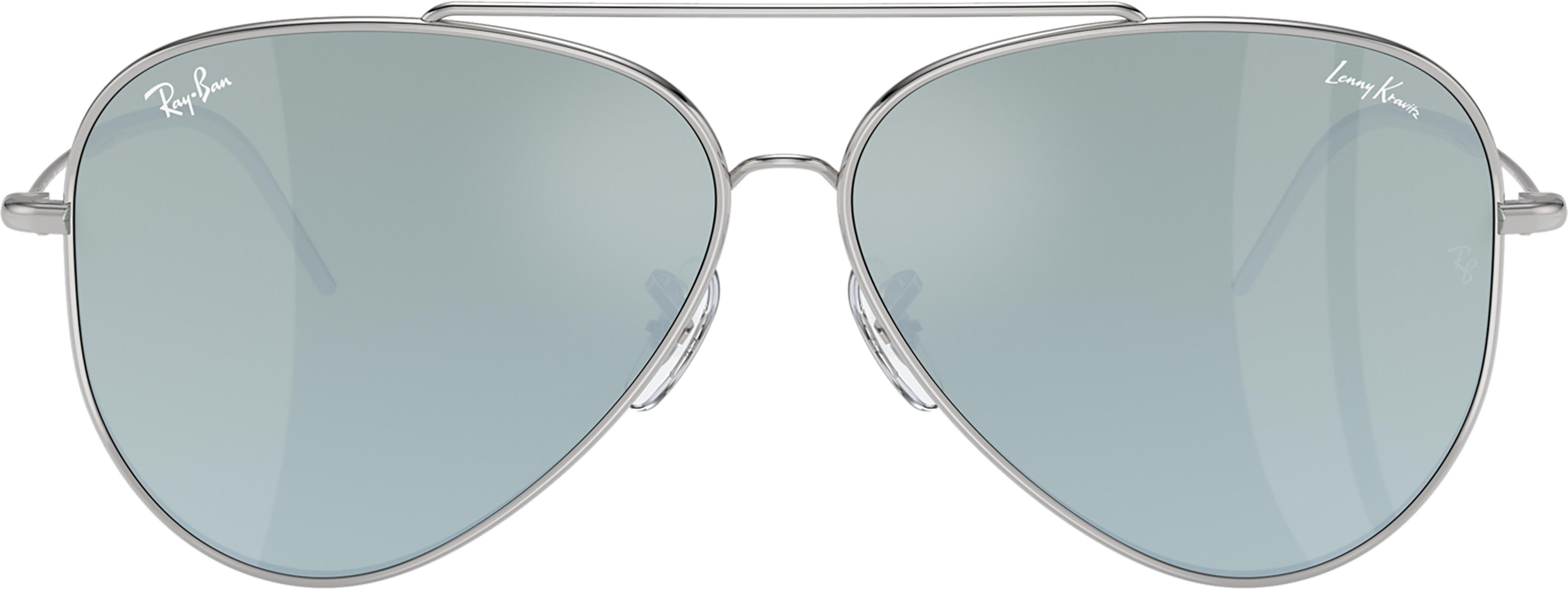 Product gallery image number 3 for product Lenny Kravitz x Aviator Reverse Sunglasses - Polished Silver - Silver Lens