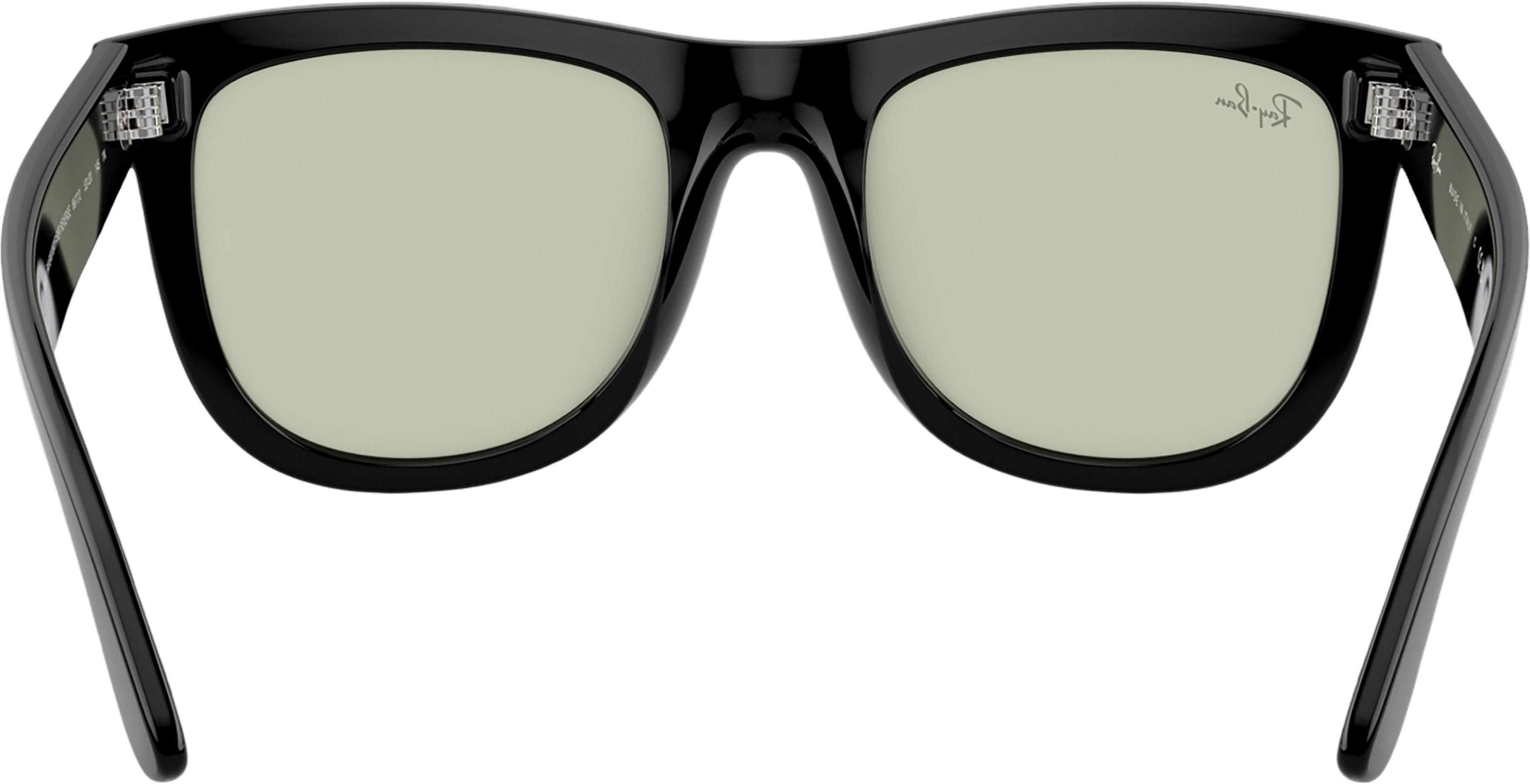 Numéro de l'image de la galerie de produits 2 pour le produit Lunettes de soleil Wayfarer Reverse - Polished Black - Verres Light Green - Unisexe