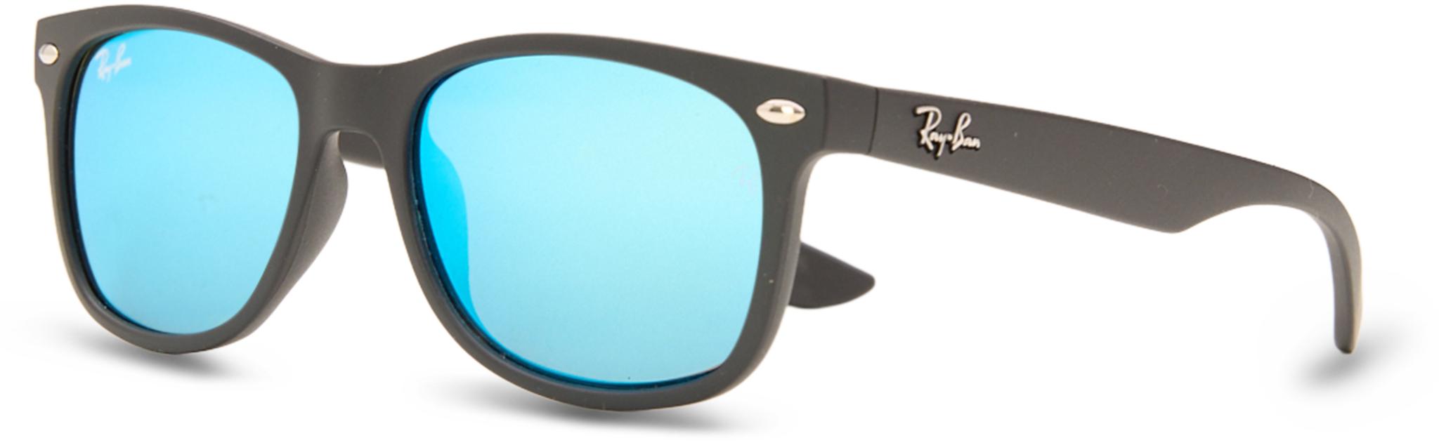Product gallery image number 3 for product New Wayfarer Junior - Black - Blue Mirror - Kids