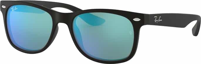 Product image for New Wayfarer Junior - Black - Blue Mirror - Kids