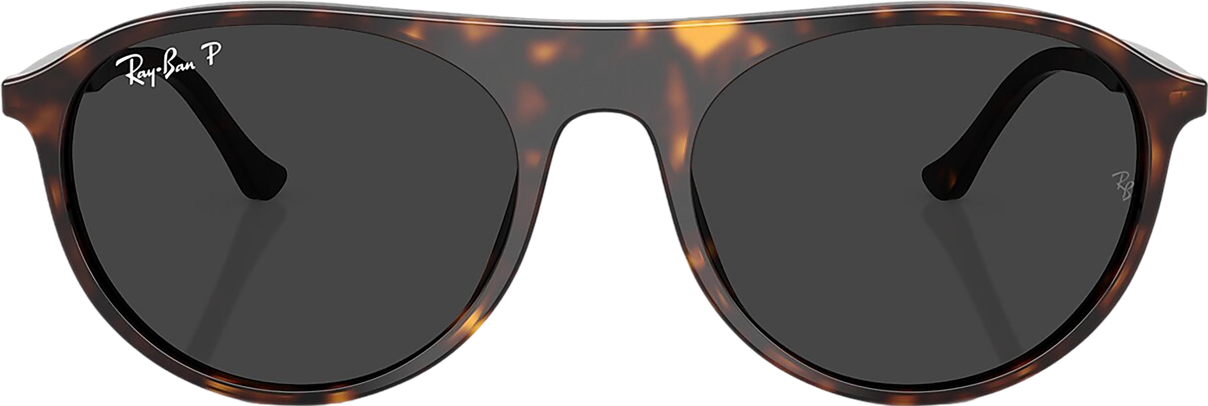 Product gallery image number 3 for product RB2215 Aviator Sunglasses - Polished Havana - Dark Grey Lens