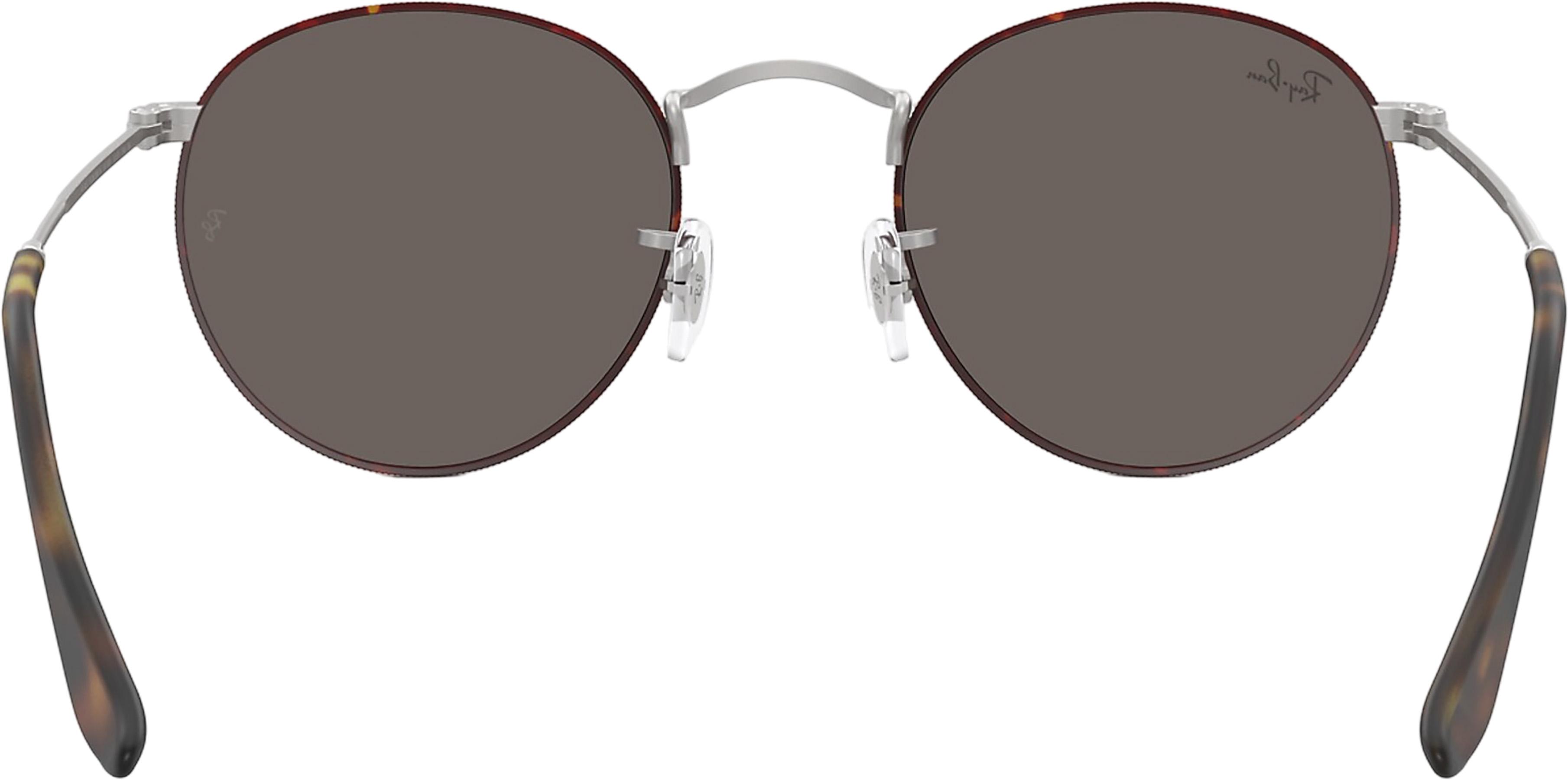 Product gallery image number 2 for product Round Metal Sunglasses - Matte Havana On Matte Silver - Dark Grey Lens