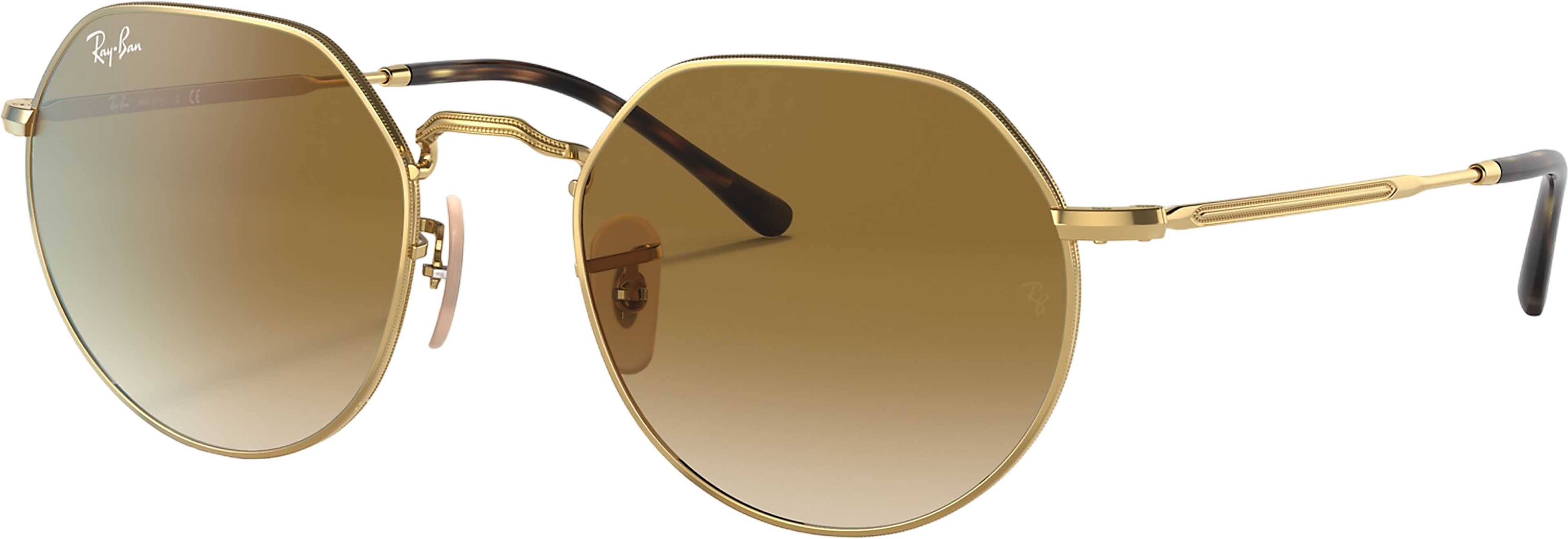 Product image for Jack Sunglasses - Polished Arista Gold - Brown Lens