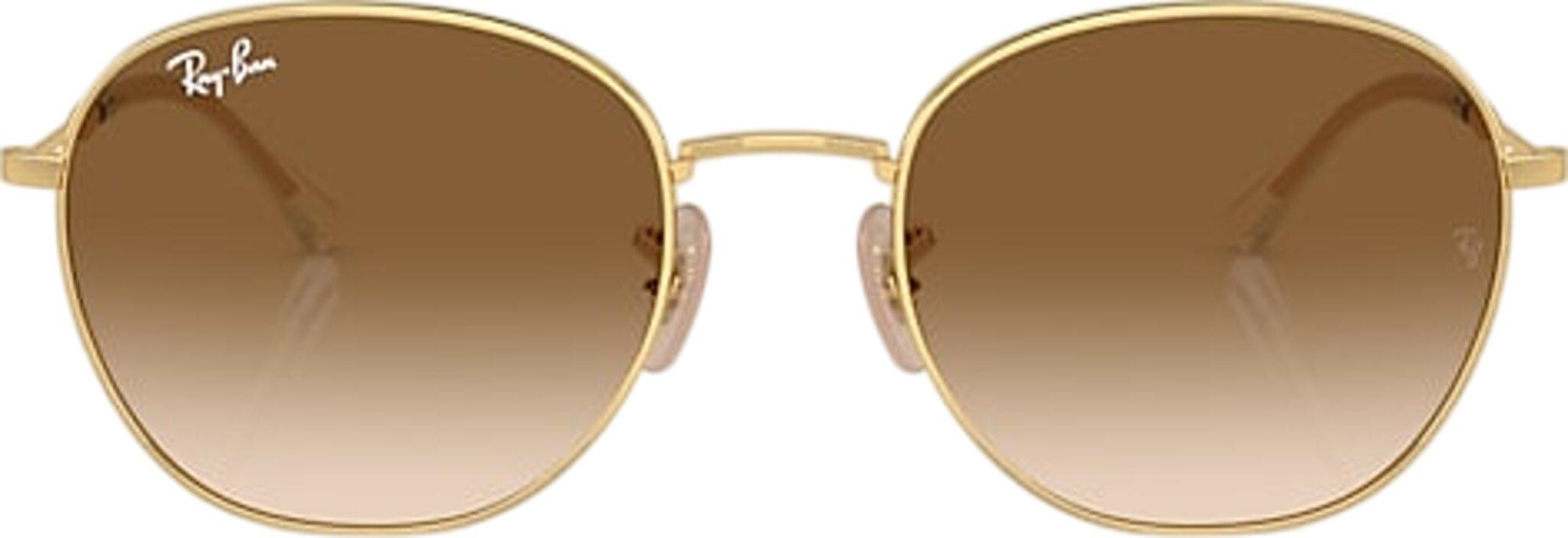 Product gallery image number 4 for product RB3809 Sunglasses - Polished Arista Gold Frame - Light Brown Lens