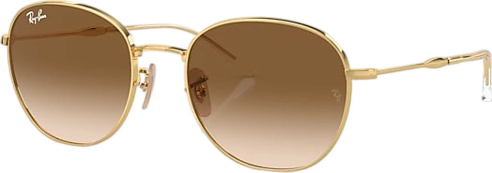 Product image for RB3809 Sunglasses - Polished Arista Gold Frame - Light Brown Lens