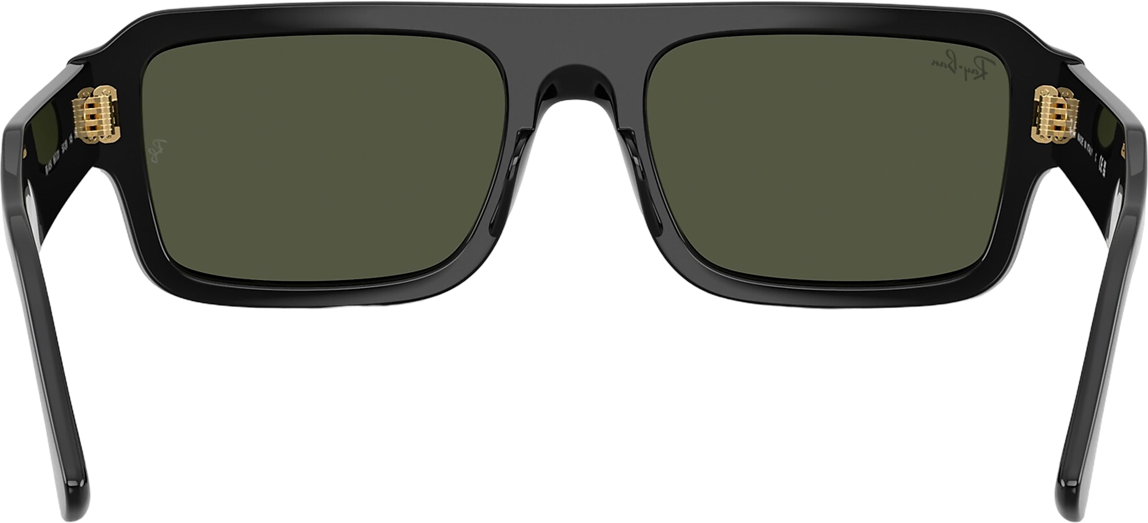 Product gallery image number 3 for product Lukas Bio-Based Sunglasses - Polished Black - Green Lens