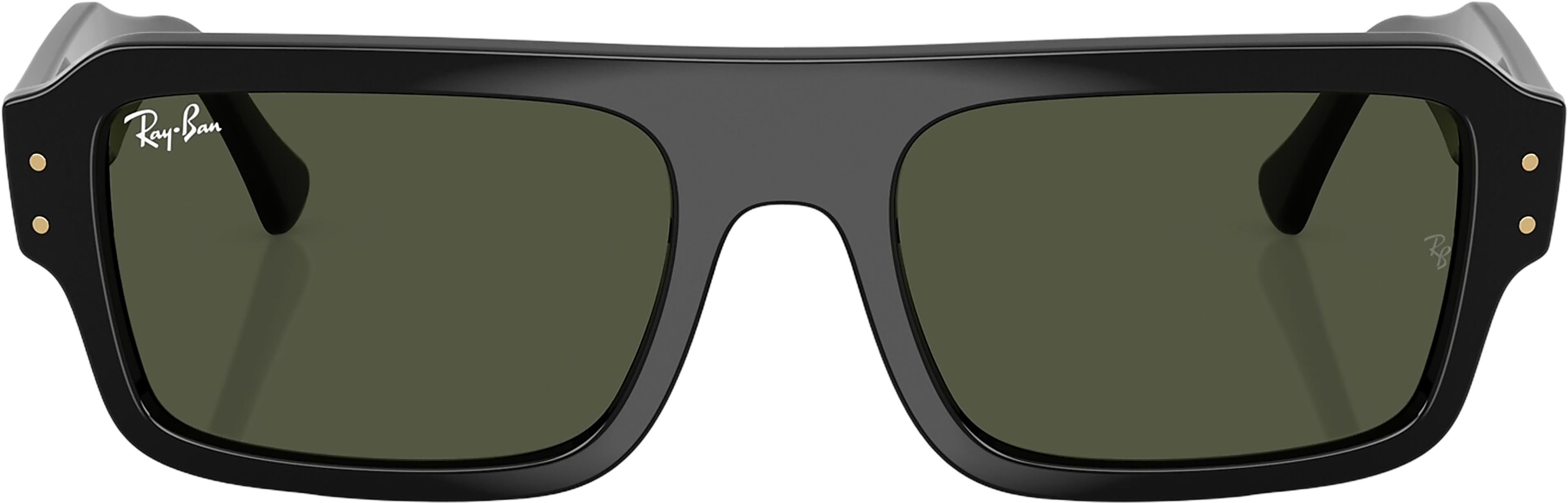 Product gallery image number 4 for product Lukas Bio-Based Sunglasses - Polished Black - Green Lens