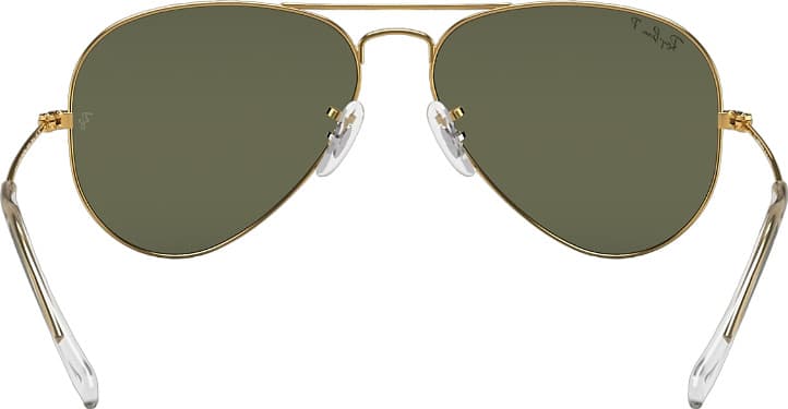 Product gallery image number 2 for product Lunettes Aviator Classic - Polished Gold - Lentilles Green