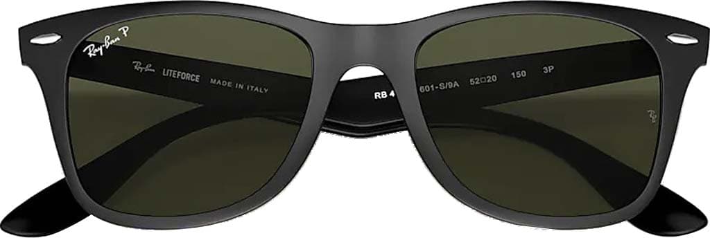 Product gallery image number 2 for product Wayfarer Liteforce Matte Black - Unisex