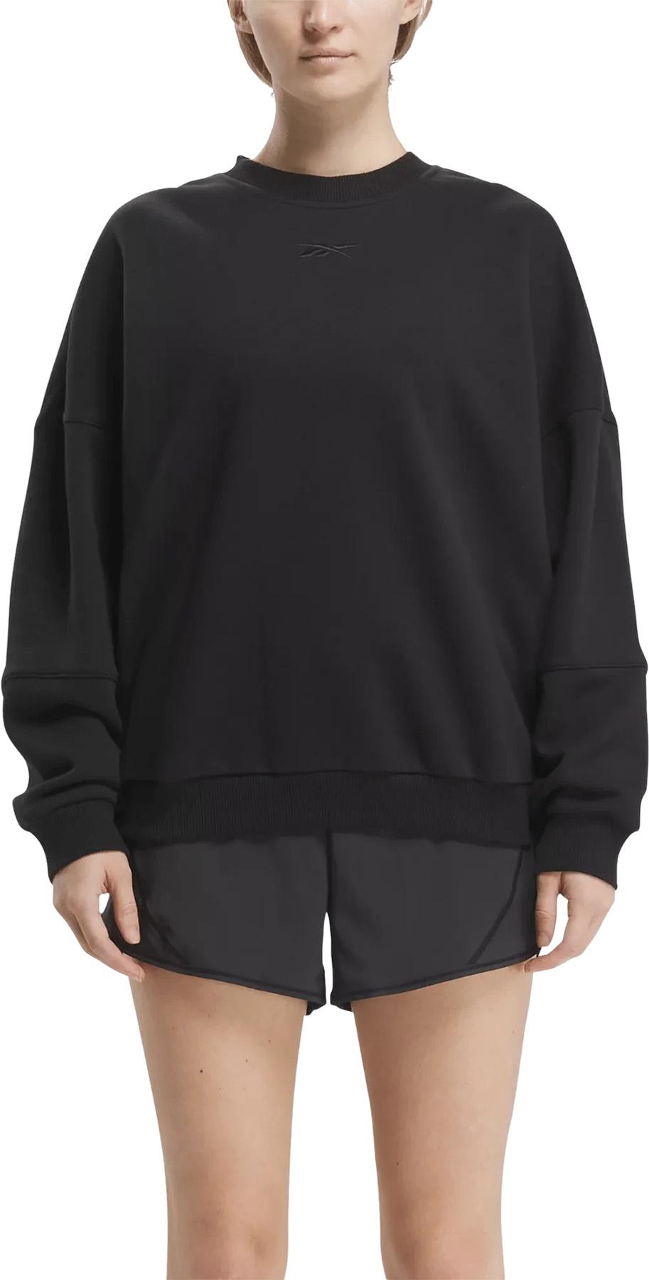 Numéro de l'image de la galerie de produits 2 pour le produit Chandail en molleton surdimensionné à col rond Lux - Femme