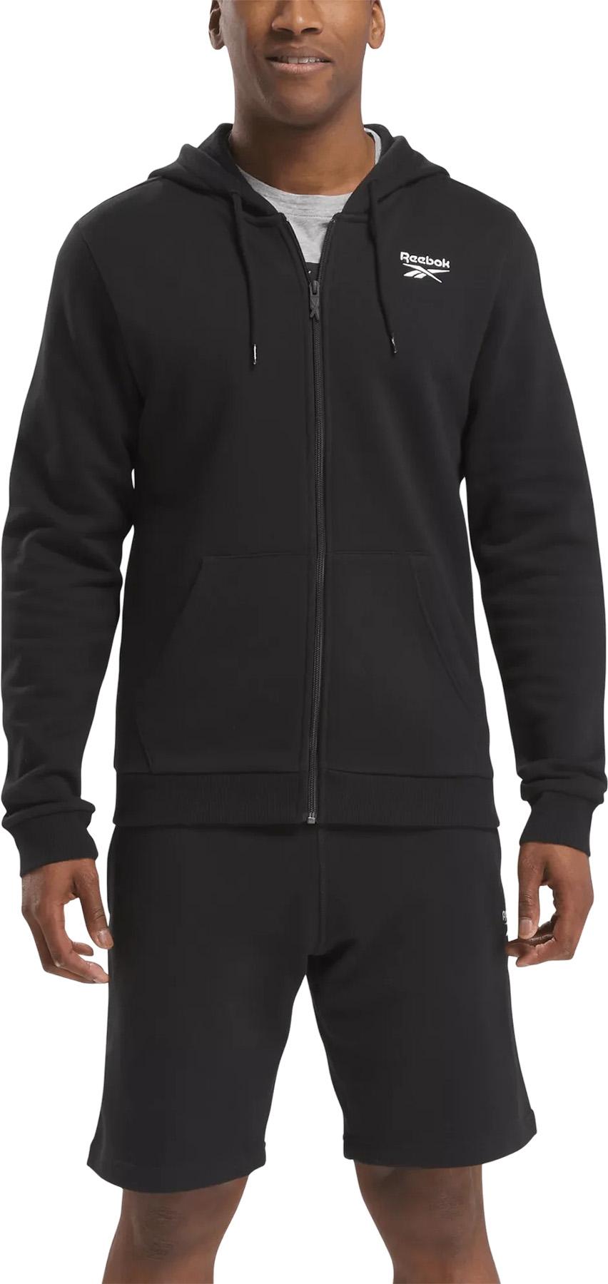 Product gallery image number 4 for product Reebok Identity Small Logo Fleece Zip Up Hoodie - Men's
