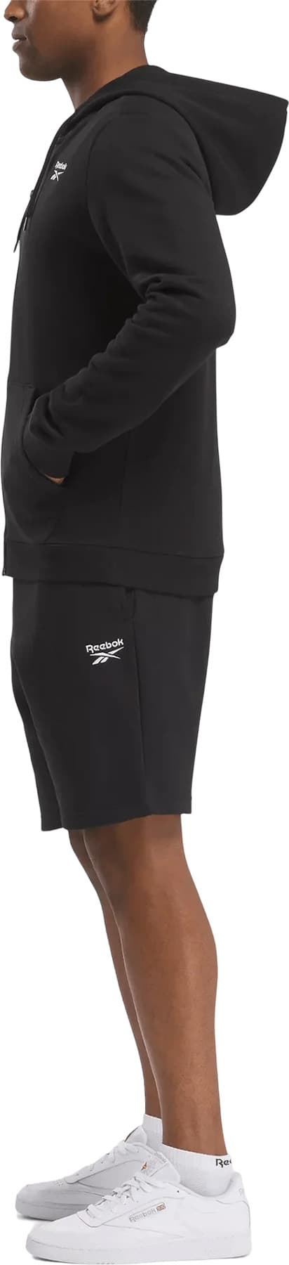 Product gallery image number 5 for product Reebok Identity Small Logo Fleece Zip Up Hoodie - Men's