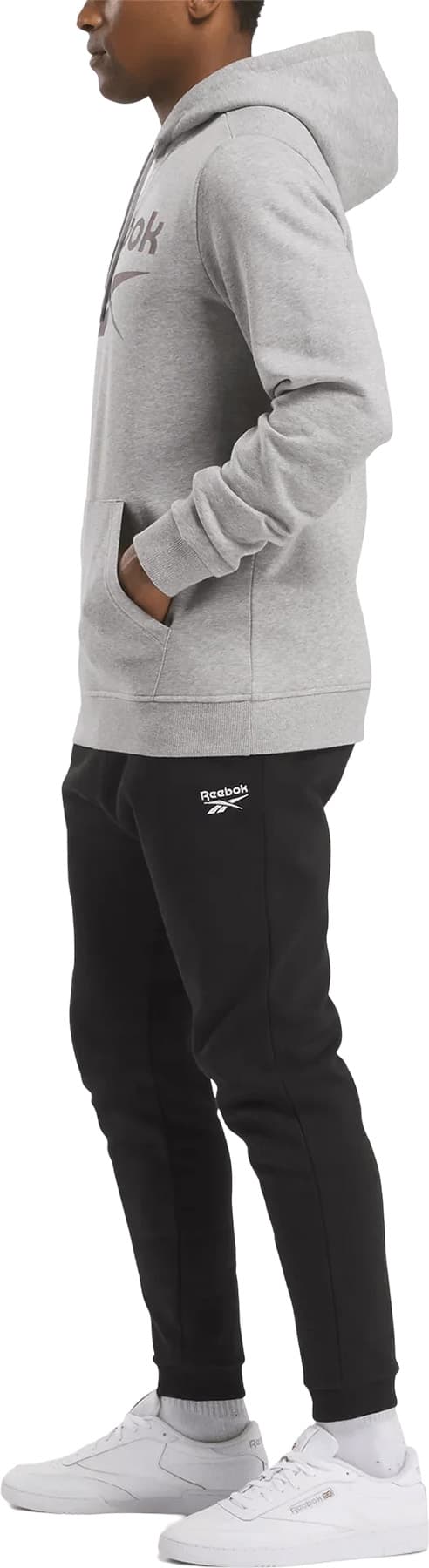 Numéro de l'image de la galerie de produits 5 pour le produit Chandail à capuchon Reebok Identity Fleece Stacked Logo - Homme