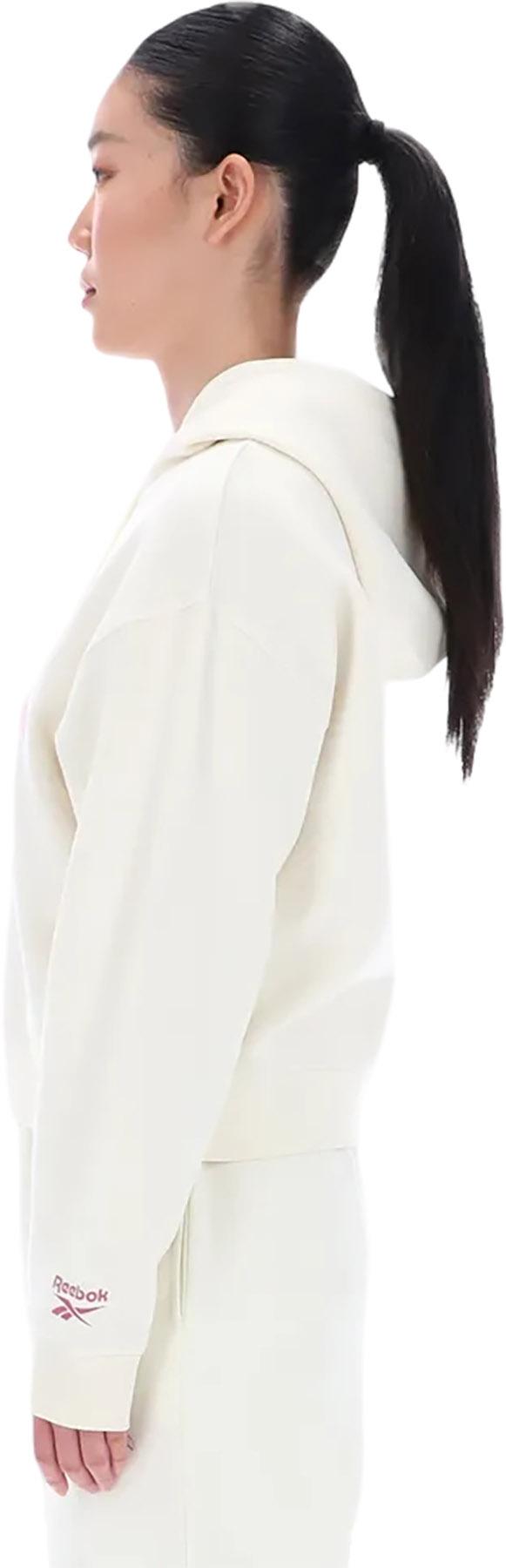 Numéro de l'image de la galerie de produits 5 pour le produit Chandail à capuchon écourté à motif graphique avec logo Varsity - Femme