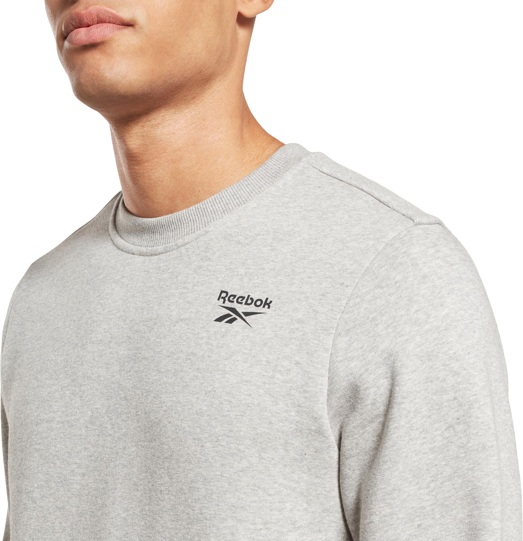 Product gallery image number 4 for product Reebok Identity Fleece Vector Crew Neck Sweatshirt - Men's