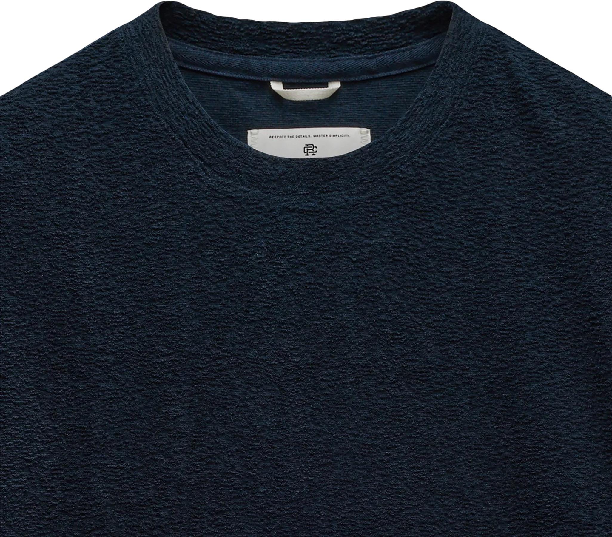 Product gallery image number 4 for product T-shirt en tissu bouclé à coupe standard - Homme