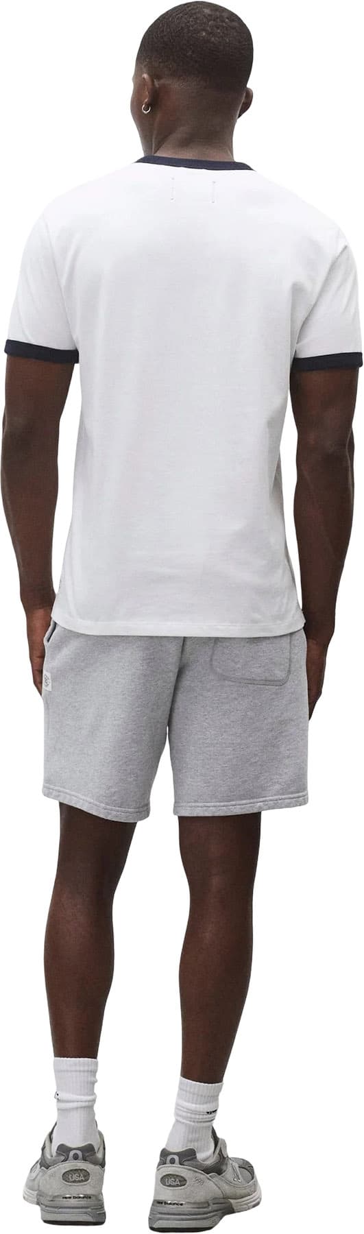 Product gallery image number 2 for product T-shirt en jersey mi-épais avec bordures contrastantes Standard - Homme