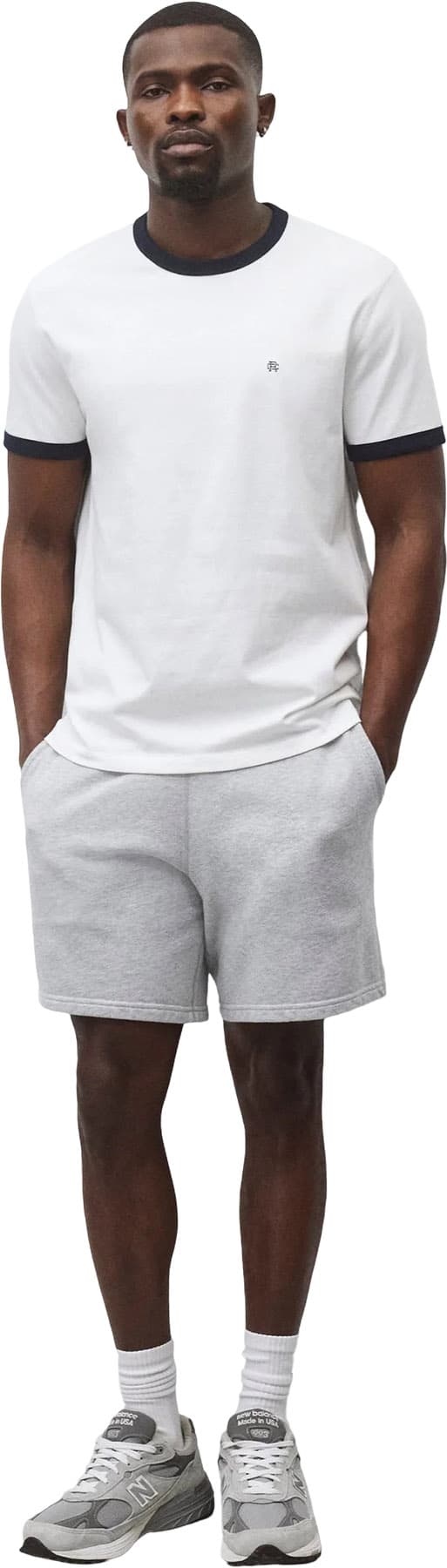 Product gallery image number 5 for product T-shirt en jersey mi-épais avec bordures contrastantes Standard - Homme