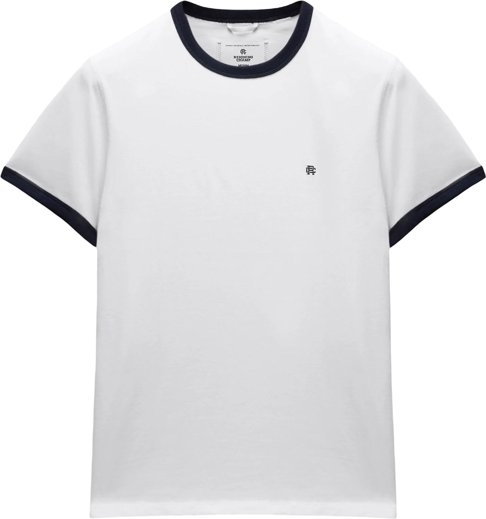 Product image for T-shirt en jersey mi-épais avec bordures contrastantes Standard - Homme