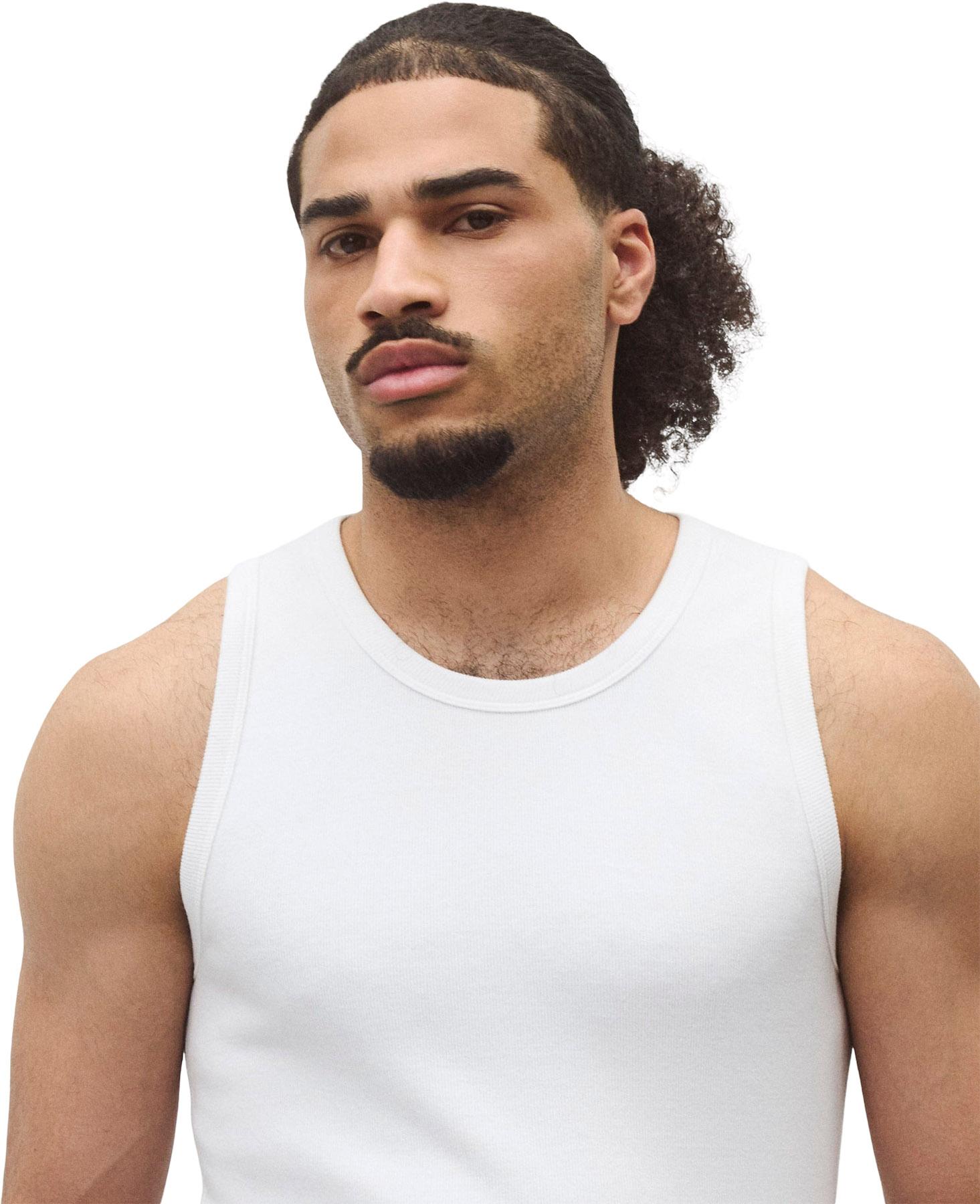 Product gallery image number 2 for product Cotton Rib Slim Tank Top - Men's