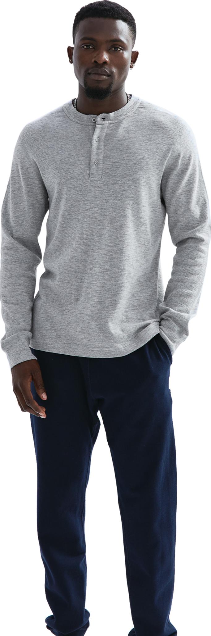 Product gallery image number 4 for product 1X1 Slub Knit Henley - Men's