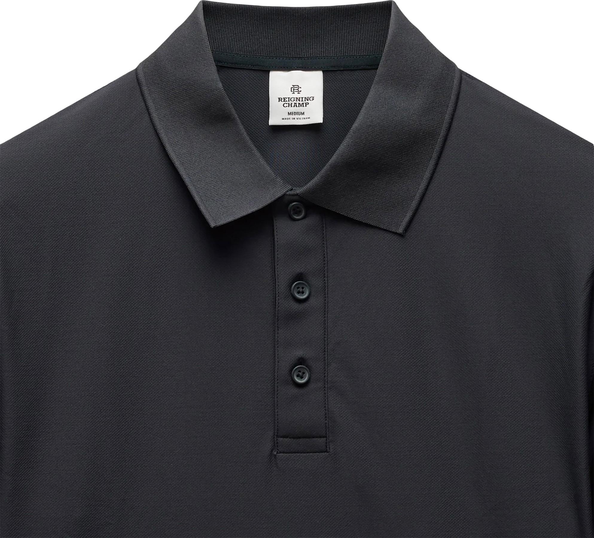 Product gallery image number 2 for product Tech Pique Playoff Standard Long Sleeve Polo - Men's