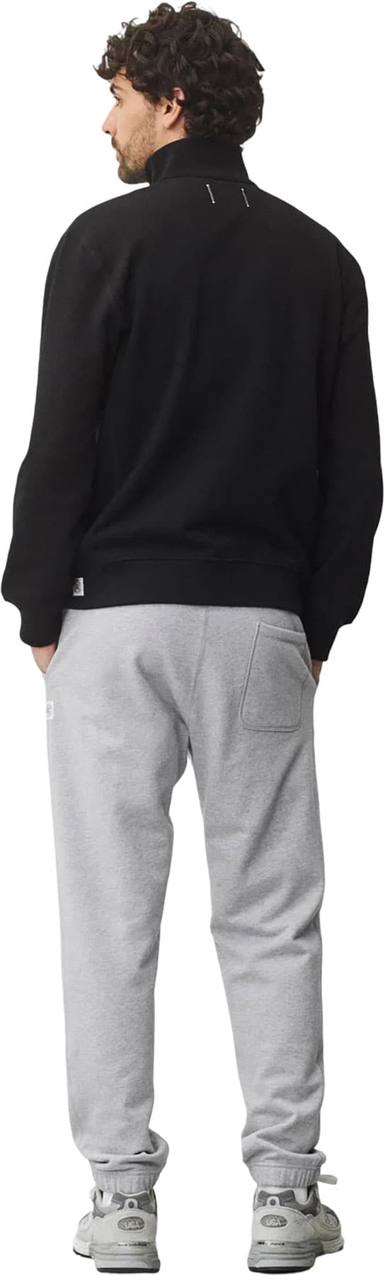 Product gallery image number 2 for product Midweight Terry Standard Button Mockneck - Men's