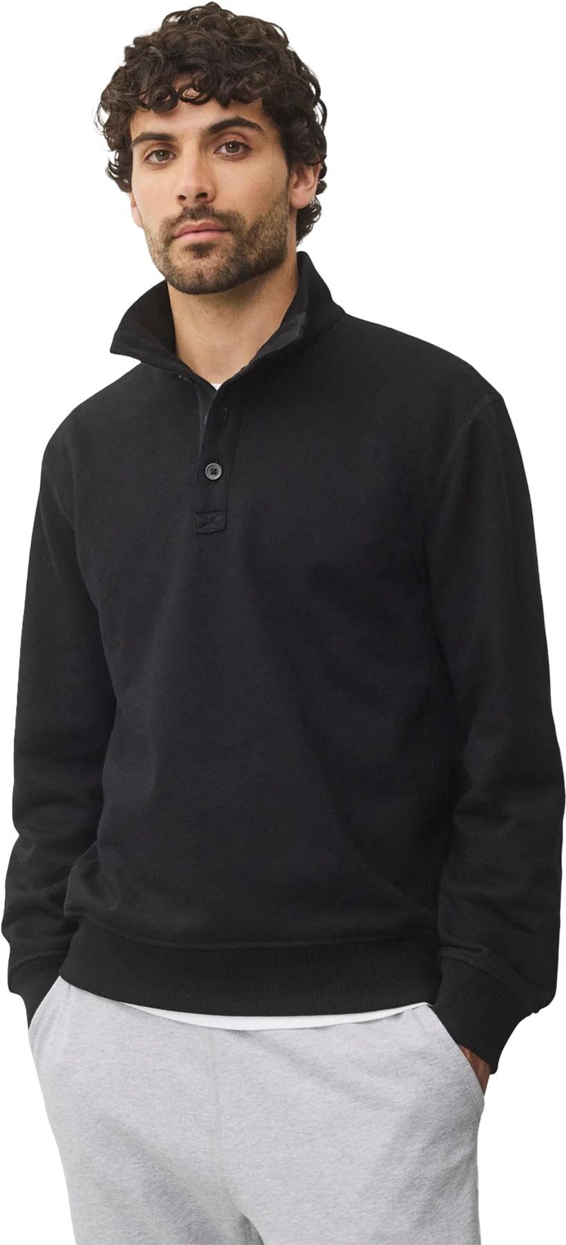 Product gallery image number 4 for product Midweight Terry Standard Button Mockneck - Men's