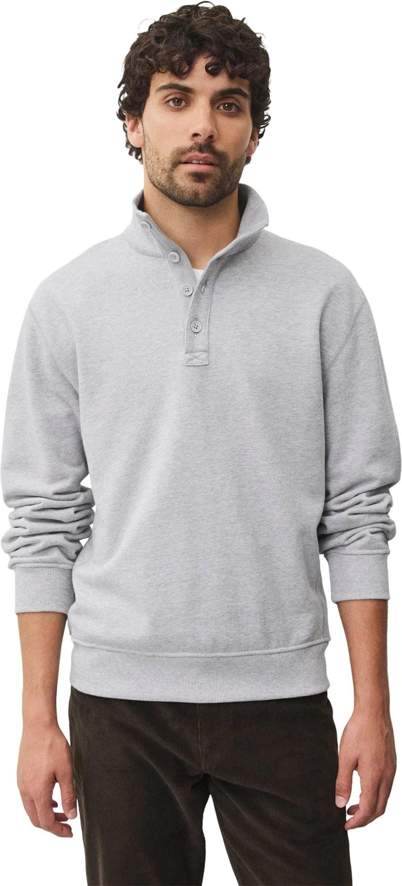 Numéro de l'image de la galerie de produits 4 pour le produit Chandail à col montant en tissu bouclé mi-épais Standard Button - Homme