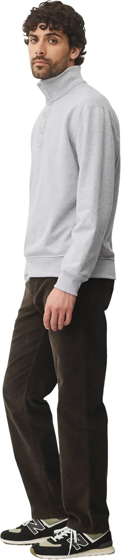 Numéro de l'image de la galerie de produits 5 pour le produit Chandail à col montant en tissu bouclé mi-épais Standard Button - Homme
